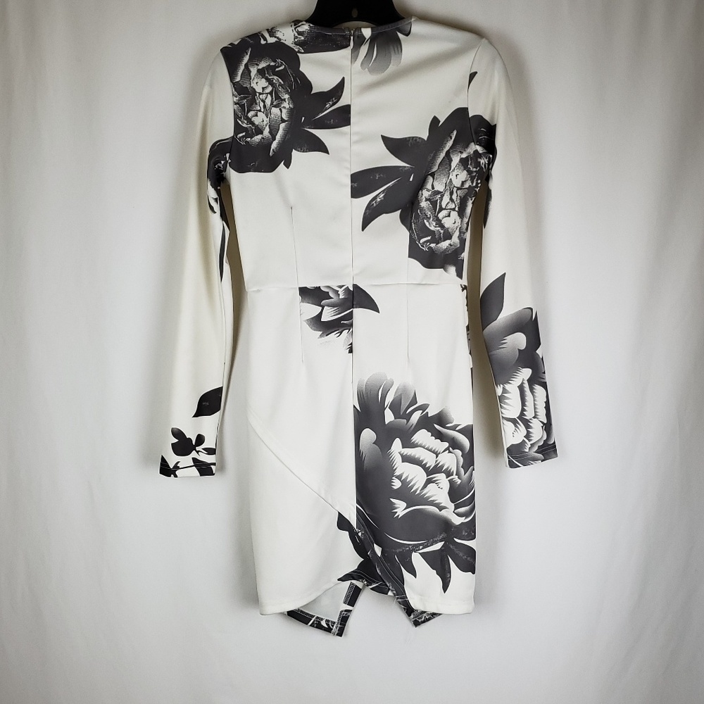 Shein Madison Dress Dark Bloom Small Wrap Skirt - Picture 3 of 6